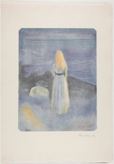 Nuori nainen rannalla tekijältä Edvard Munch