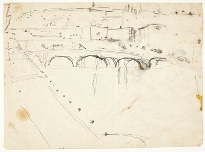 Näkymä Lungarnon ikkunasta joen yli kohti Santo Spiritoa ja San Miniaton kukkuloita, Firenze tekijältä Edvard Weie