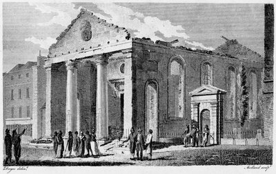 St Paul Covent Gardenin rauniot tekijältä Edward (after) Dayes