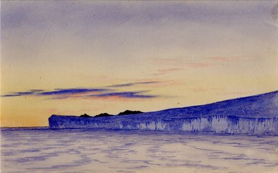 Blue Ice Cliffs, 1901-04 (wc paperilla) tekijältä Edward Adrian Wilson