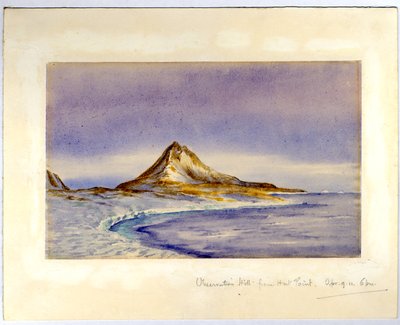 Observation Hill Hut Pointista, 1911 (wc paperilla) tekijältä Edward Adrian Wilson