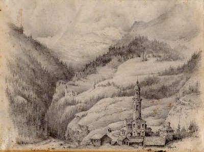 Tiefencastel, Sveitsi, 1899 tekijältä Edward Adrian Wilson