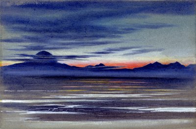 Näkymä Stretch of Sea, 1901-04 (wc paperilla) tekijältä Edward Adrian Wilson