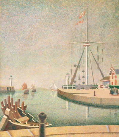 Honfleur, sisäänkäynti satamaan tekijältä Edward Alexander Wadsworth