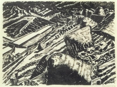 Kauhan kuona, Old Hill tekijältä Edward Alexander Wadsworth