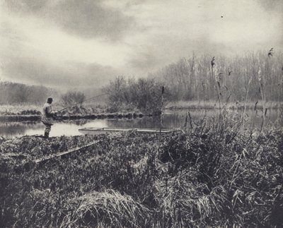 Tammikuinen ilta testissä (s/w-kuva) tekijältä Edward Alfred Barton