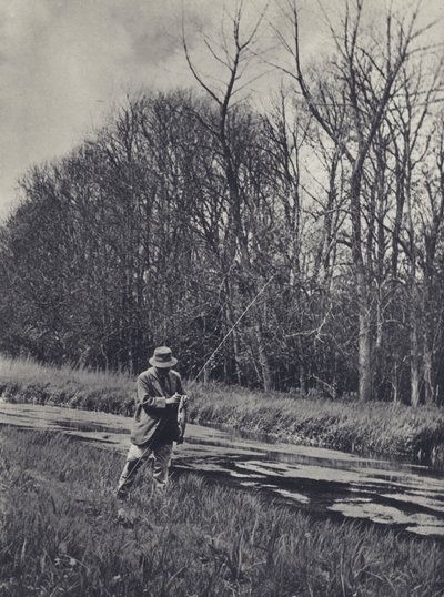 Varhaiskevät Kennetillä (s/w-kuva) tekijältä Edward Alfred Barton