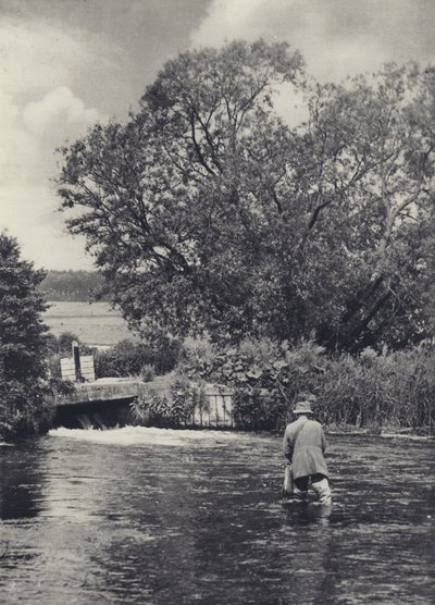 Itchenillä Winchesterin alapuolella (s/w-kuva) tekijältä Edward Alfred Barton