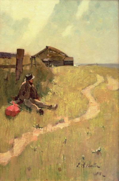 Huonekalut ja erilaiset esineet 1100- ja 1300-luvuilta tekijältä Edward Arthur Walton