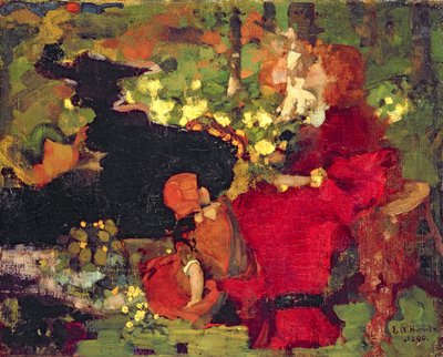 Uima-allas metsässä tekijältä Edward Atkinson Hornel