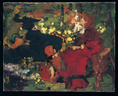 Uima-allas metsässä tekijältä Edward Atkinson Hornel