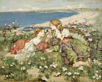 Meren rannan ruusut tekijältä Edward Atkinson Hornel