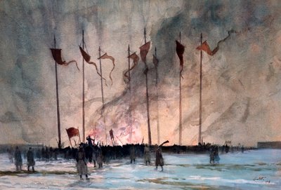 Lintott: Venäjän vallankumouksen uhrien hautaaminen tekijältä Edward Barnard Lintott
