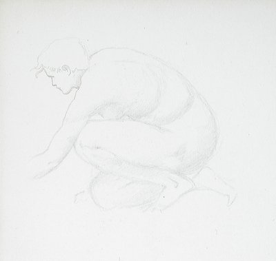 Kyyristyvä naisakti tekijältä Edward Burne-Jones