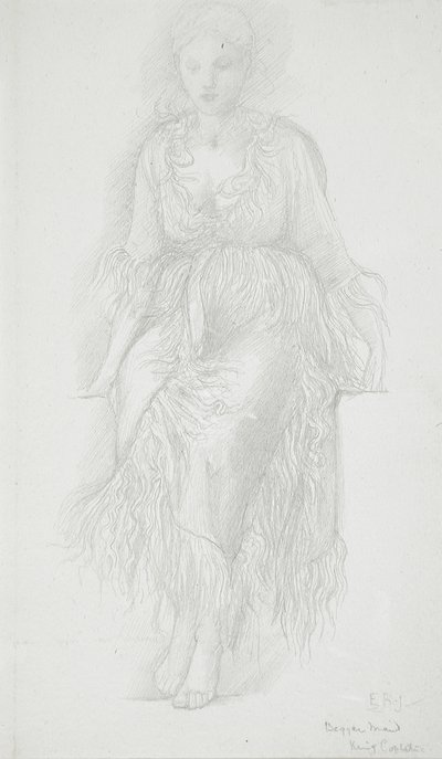 Istuva nainen tekijältä Edward Burne-Jones
