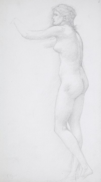 Seisova naisalastonkuva tekijältä Edward Burne-Jones