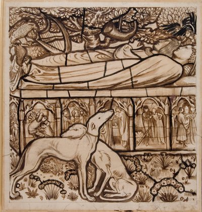 Tristramin ja Iseultin hauta tekijältä Edward Burne Jones