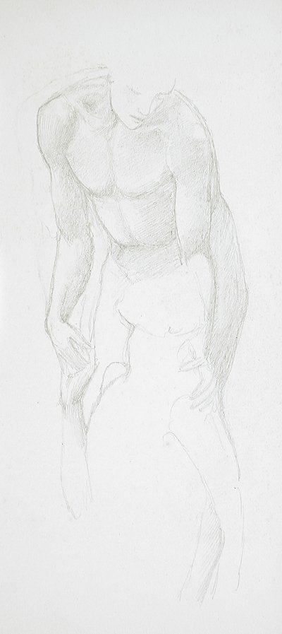 Kaksi miesten alastonkuvaa tekijältä Edward Burne-Jones