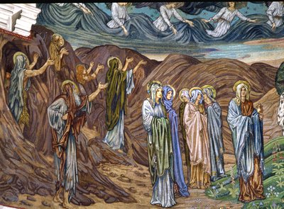 Askeetit ja pyhät naiset, 1880-90-luku (mosaiikki) tekijältä Edward Burne Jones
