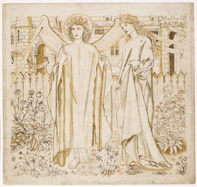 Chaucerin "Legend of Good Women" - Amor ja Alcestis tekijältä Edward Burne Jones