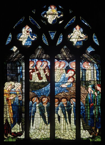 Harwarden, St Deiniol, Morris & Co., Edward Burne-Jones, Syntymä, 1898 tekijältä Edward Burne Jones