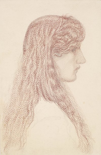Maria Zambaco - Profile Study tekijältä Edward Burne Jones