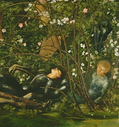 The Knights and the Briar Rose, 1869 (yksityiskohta 198347) tekijältä Edward Burne Jones