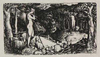 Ihanteellinen pastoraalinen elämä, 1829. tekijältä Edward Calvert