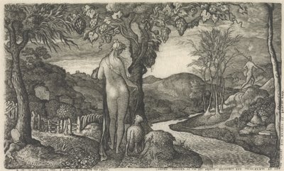 Morsian, 1828 (viivakaiverrus) tekijältä Edward Calvert