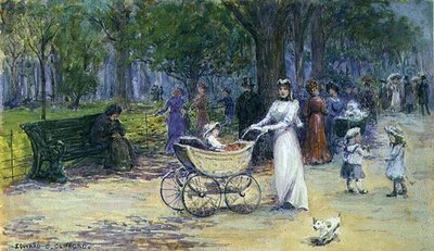 Promenading (akvarelli) tekijältä Edward Charles Clifford