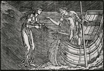Charonin maksu tekijältä Edward Coley (after) Burne Jones