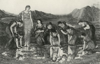 Venuksen peili tekijältä Edward Coley (after) Burne Jones