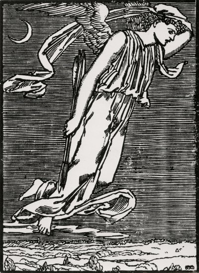 Psyyke odottaa Cupidoa tekijältä Edward Coley (after) Burne Jones