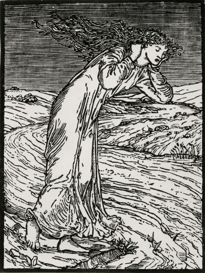Psyyke heittäytyy jokeen tekijältä Edward Coley (after) Burne Jones