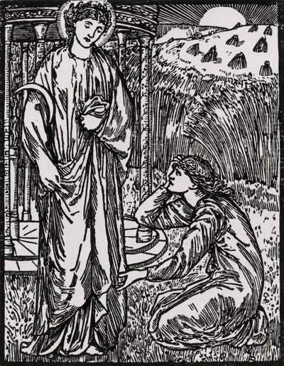 Psyke ja Ceres tekijältä Edward Coley (after) Burne Jones