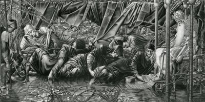 Valtuustohuone, Briar Rose -sarjasta tekijältä Edward Coley (after) Burne Jones