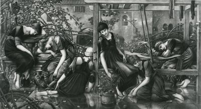 Garden Court, Briar Rose -sarjasta tekijältä Edward Coley (after) Burne Jones