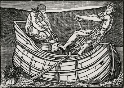 Pää nousee ylös tekijältä Edward Coley (after) Burne Jones