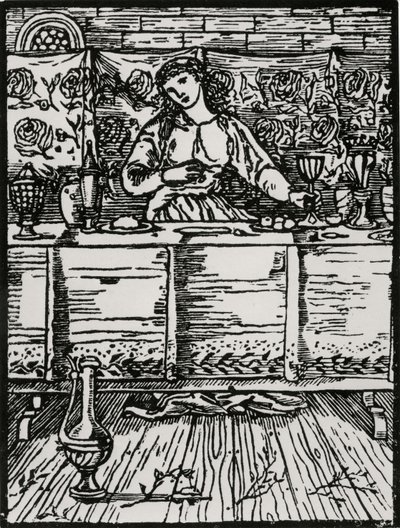 Laulu kun hän syö tekijältä Edward Coley (after) Burne Jones