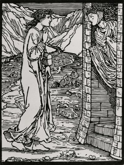 Puhuva torni tekijältä Edward Coley (after) Burne Jones