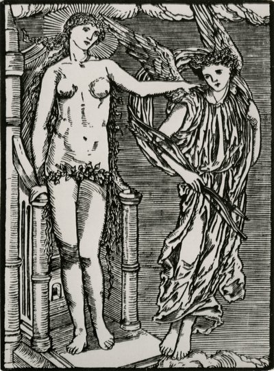 Venus lähettää Cupidon psyykelle tekijältä Edward Coley (after) Burne Jones