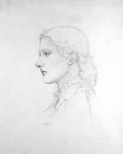 Lucy Merrillin muotokuva tekijältä Edward Coley Burne Jones