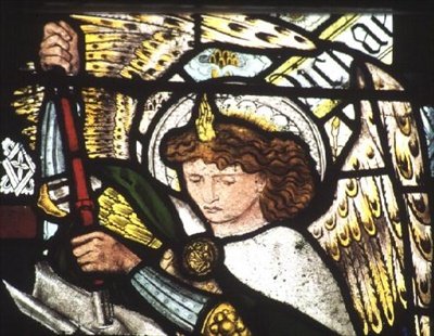 Pyhä Mikael tekijältä Edward Coley Burne Jones