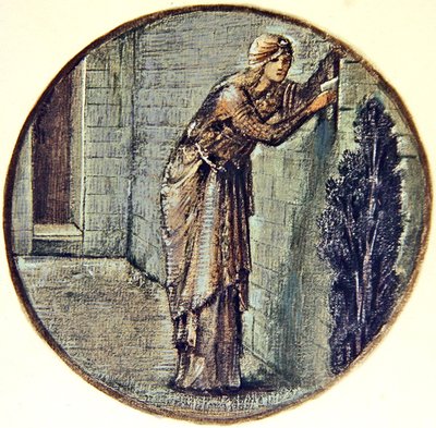 Kukkakirja: XXIV. Wall Tryst tekijältä Edward Coley Burne Jones