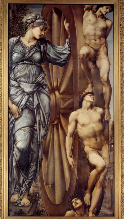 Onnenpyörä. Jones Edward Burnen (1833-1898) maalaus EC.ang tekijältä Edward Burne Jones