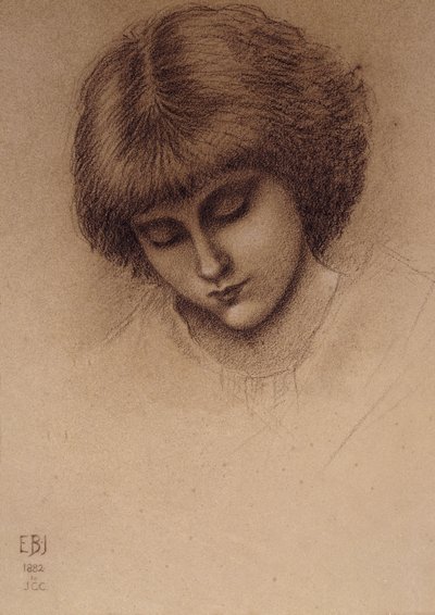 Tutkimus "Kuningas Cophetua ja kerjäläistyttö", tekijältä Edward Burne Jones