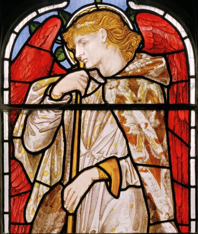 Cheddleton, Morris, Marshall, Faulkner & Co, Edward Burne-Jones, Trumpeting Angel, 1869. tekijältä Edward Burne Jones