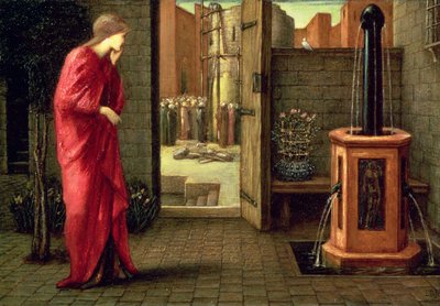 Huonekalut ja erilaiset esineet 1100- ja 1300-luvuilta tekijältä Edward Burne Jones