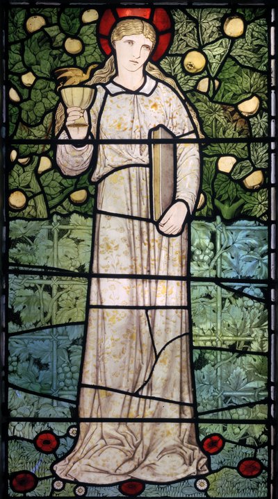 Usko, 1867 (lasimaalauksia) tekijältä Edward Burne Jones