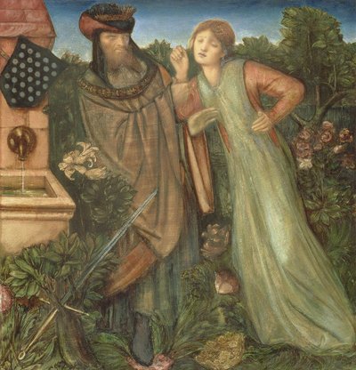 Kuningas Mark ja Belle Iseult, 1862 tekijältä Edward Burne Jones
